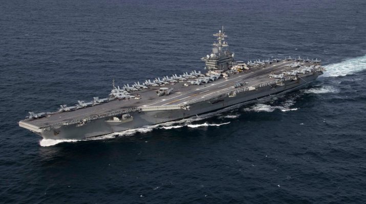 Kapal Induk AS Diserang USS Abraham Lincoln di perairan Timur Tengah