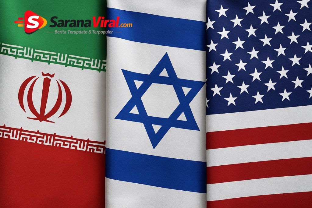 Konflik Iran Amerika Israel 2026 simbol negara
