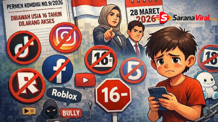 larangan media sosial anak Indonesia