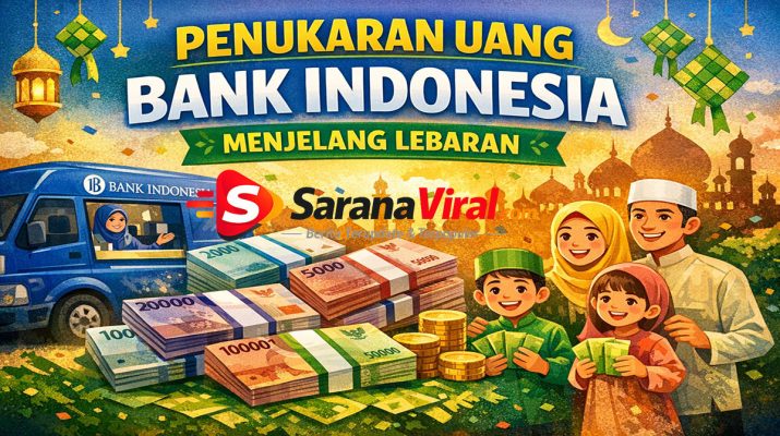 ilustrasi penukaran uang Bank Indonesia menjelang Lebaran