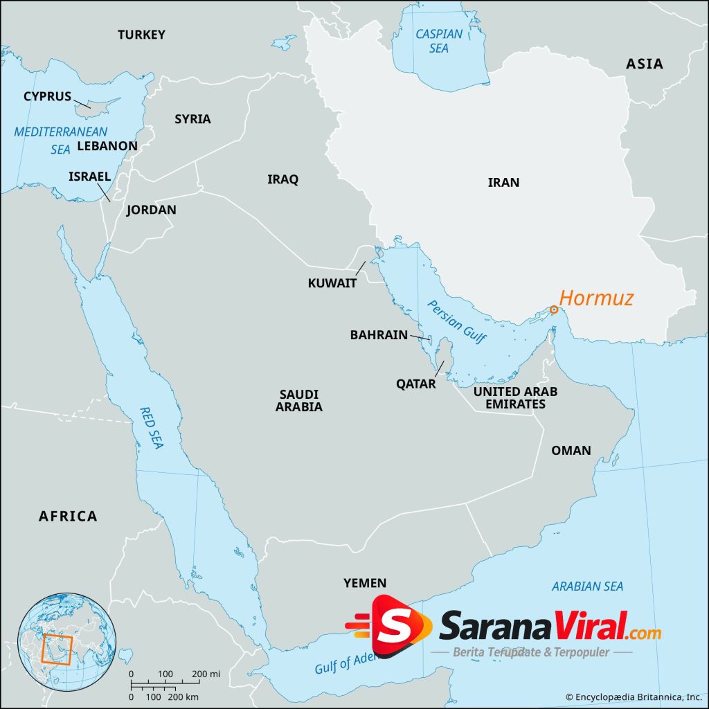 Peta wilayah Konflik Amerika Serikat, Israel vs Iran 2026 di Timur Tengah