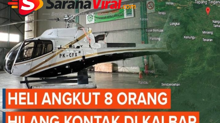 helikopter hilang kontak di Kalimantan Barat