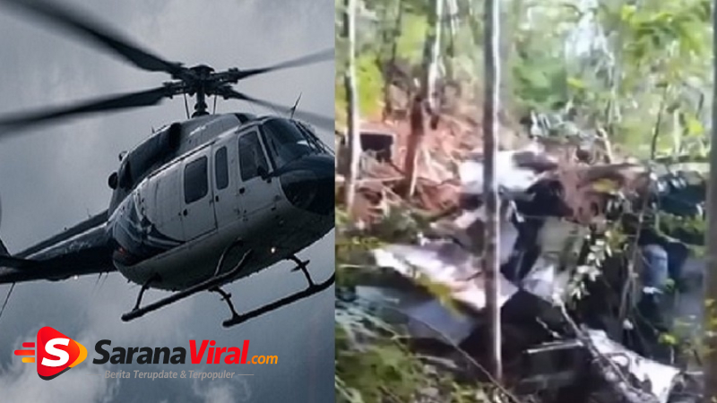 lokasi jatuh helikopter di Sekadau