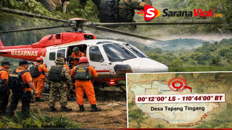 tim SAR mencari helikopter hilang kontak